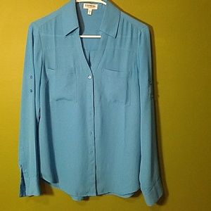 Express Blue Blouse